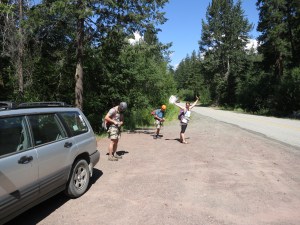 Setting out from the car