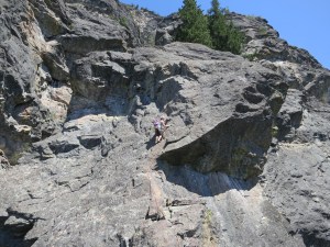 Andrea leading pitch 5
