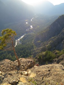 The view from the top of the 11th ptich