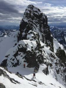Chair rappel anchor location